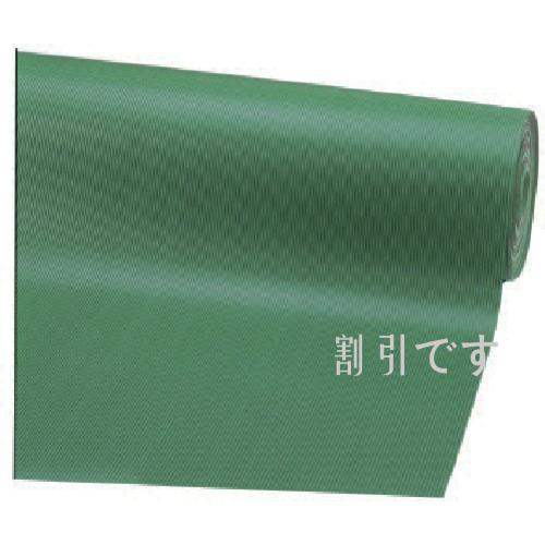 コンドル　床保護シート　ゴム筋入長マット　幅１０００ｍｍ×２０ｍ　４ｍｍ厚　緑
