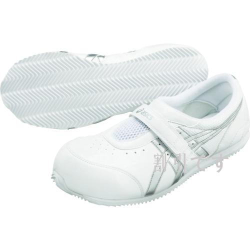 アシックス　屋内作業用靴　ウィンジョブ３４Ｌ　ホワイトＸシルバー　２４．０ｃｍ　